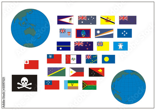 Flaggen - Australien und Ozeanien