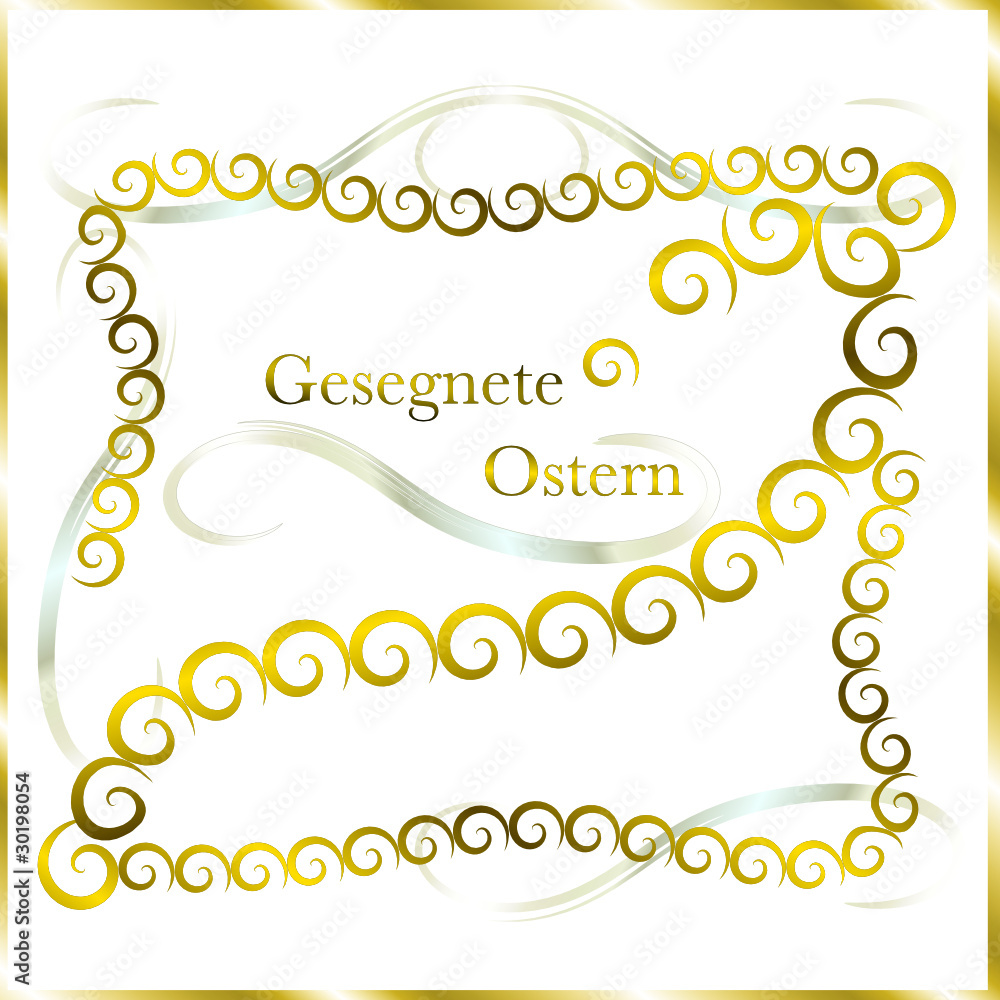 Osterkarte elegant verspielt