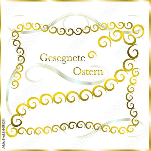 Osterkarte elegant verspielt
