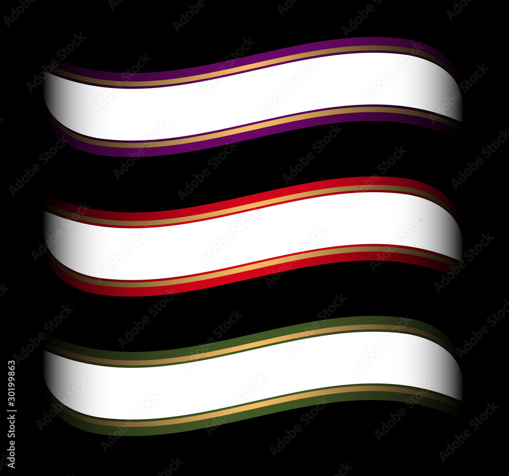 Obraz premium ribbon text template