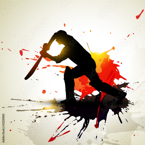 abstract cricket background