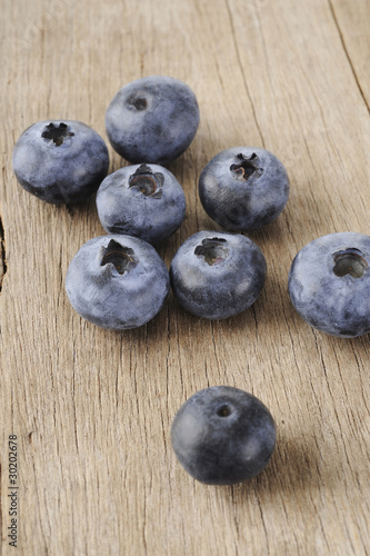 blueberry on wood