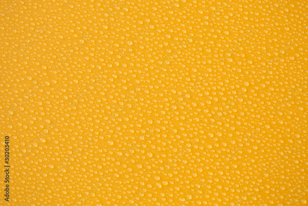 Water-drops on yellow Water-drops on yellow