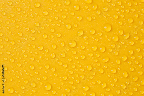 Water-drops on yellow