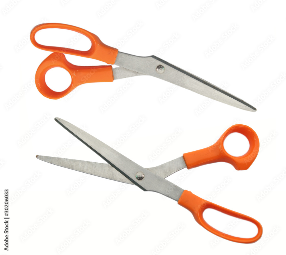Red scissors isolated Red scissors isolated