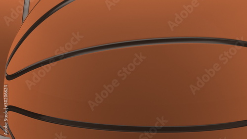 Jumping basketballs on white with zoom photo