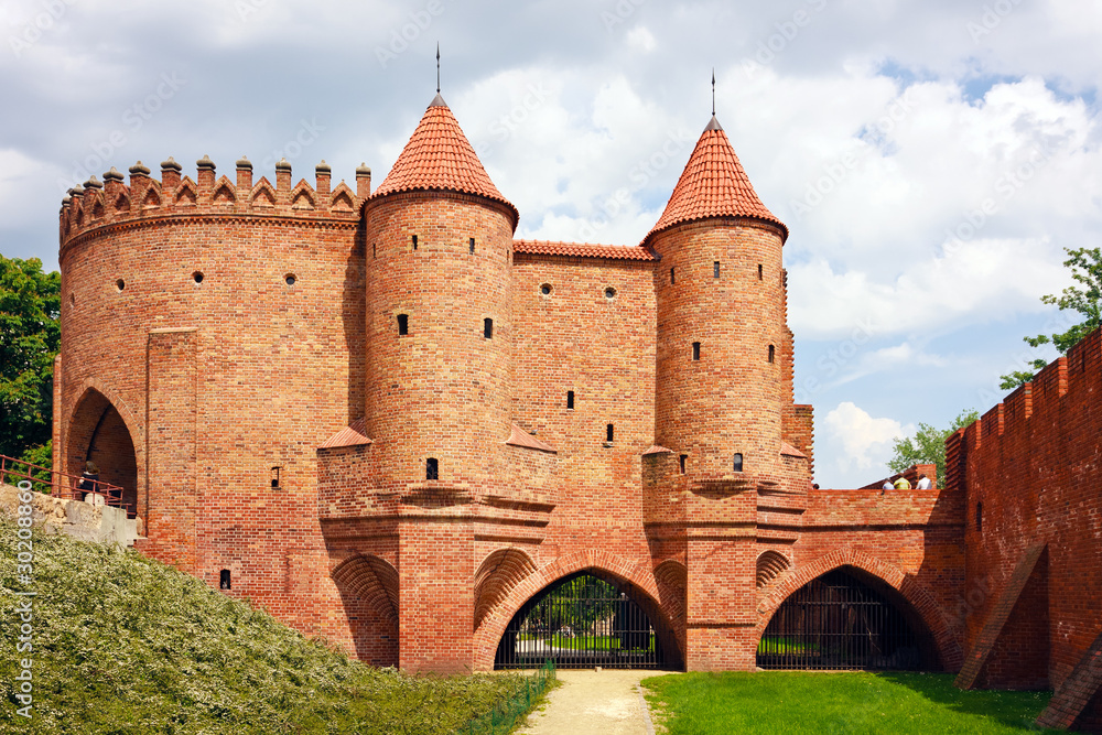 Naklejka premium Barbican - Fortified medieval outpost - Warsaw / Poland