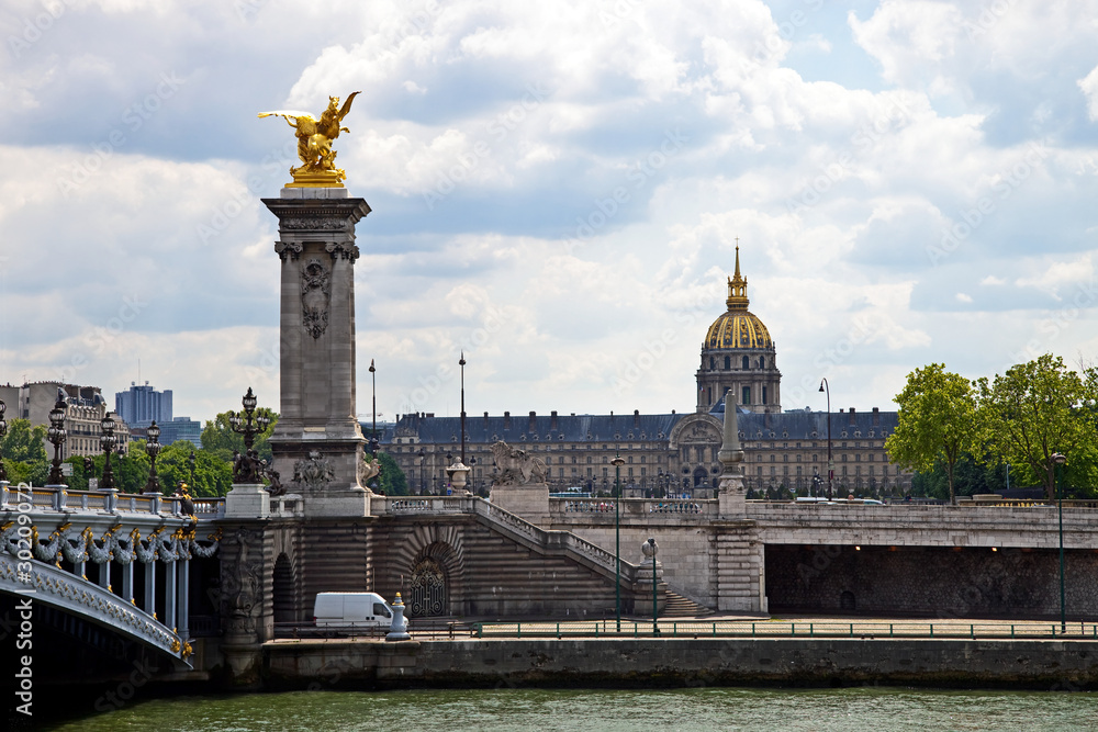 The Ecole Militaire in Paris, France.