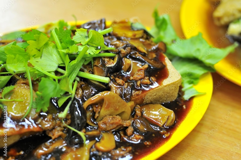 Fototapeta premium Creative Chinese vegetarian cuisine