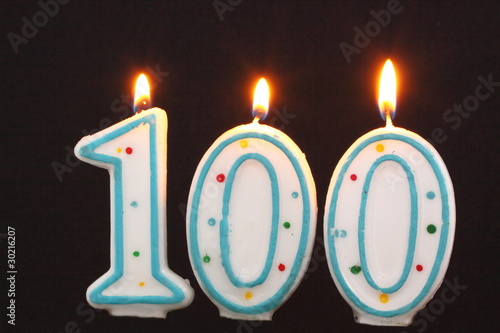 Foto Birthday candle 100