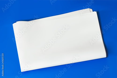 blank newspaper
