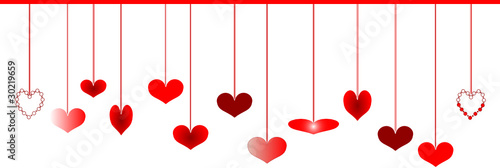detailed love heart valentine day or wedding isolated on white