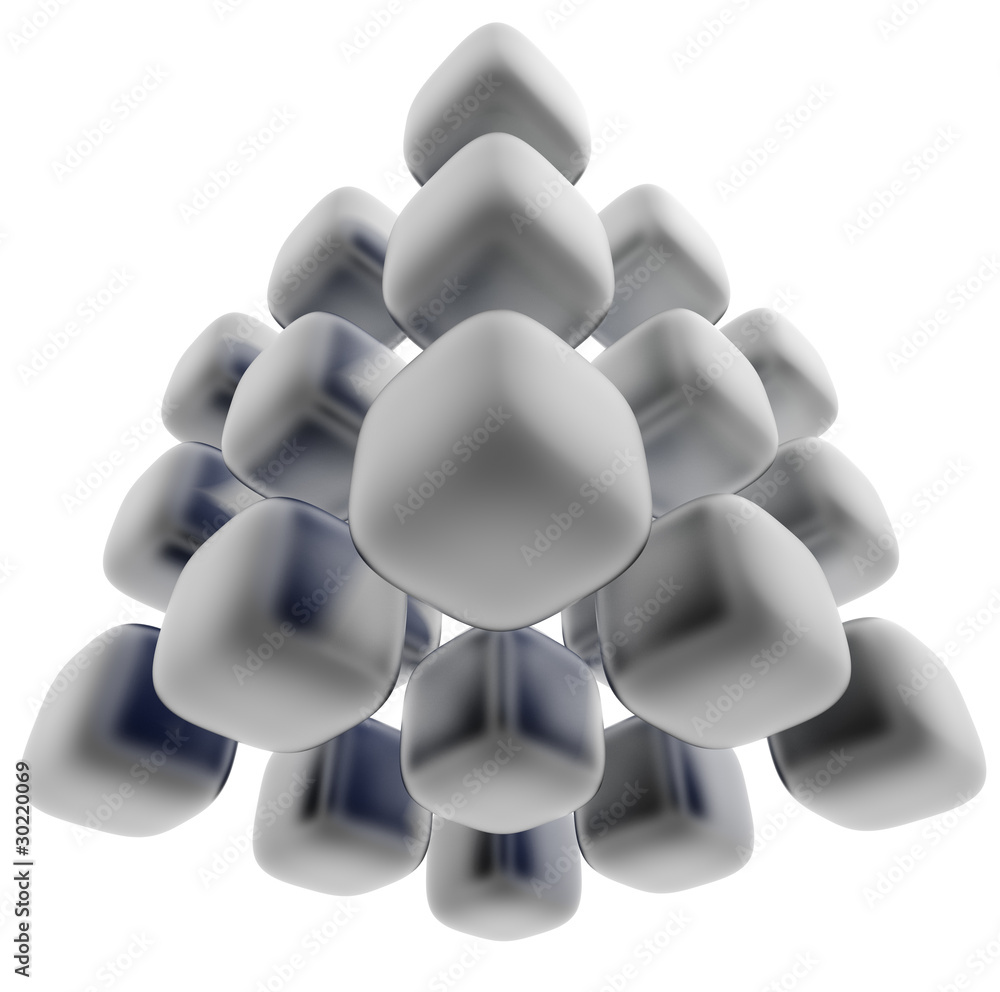 Foto Sructure. Business, technology or science, 3d