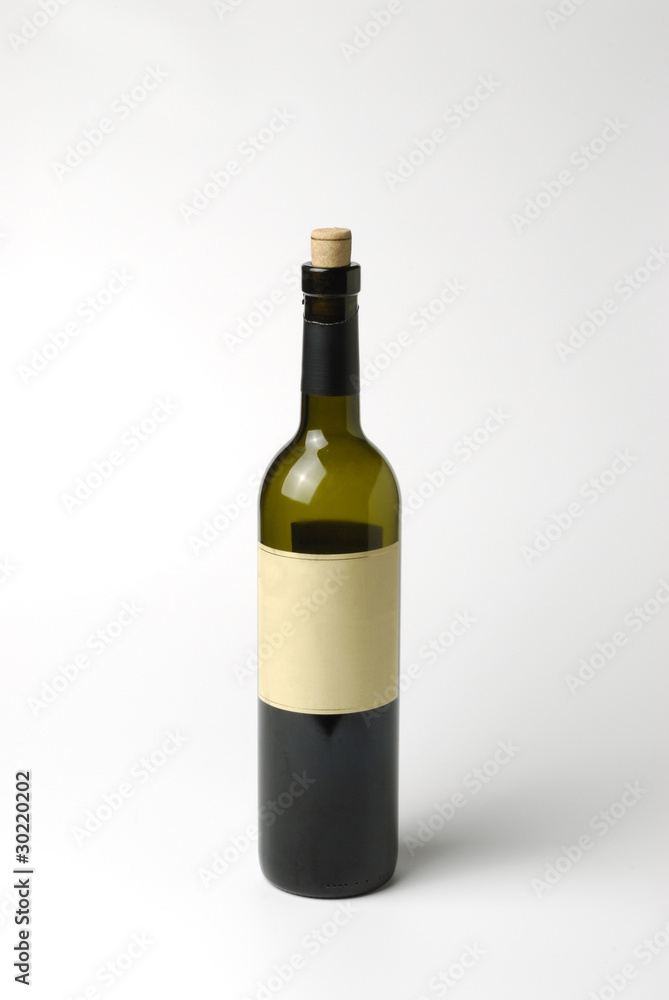Botella de vino abierta Botella de vino abierta