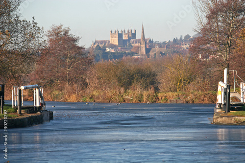 Exeter canal in winter photo