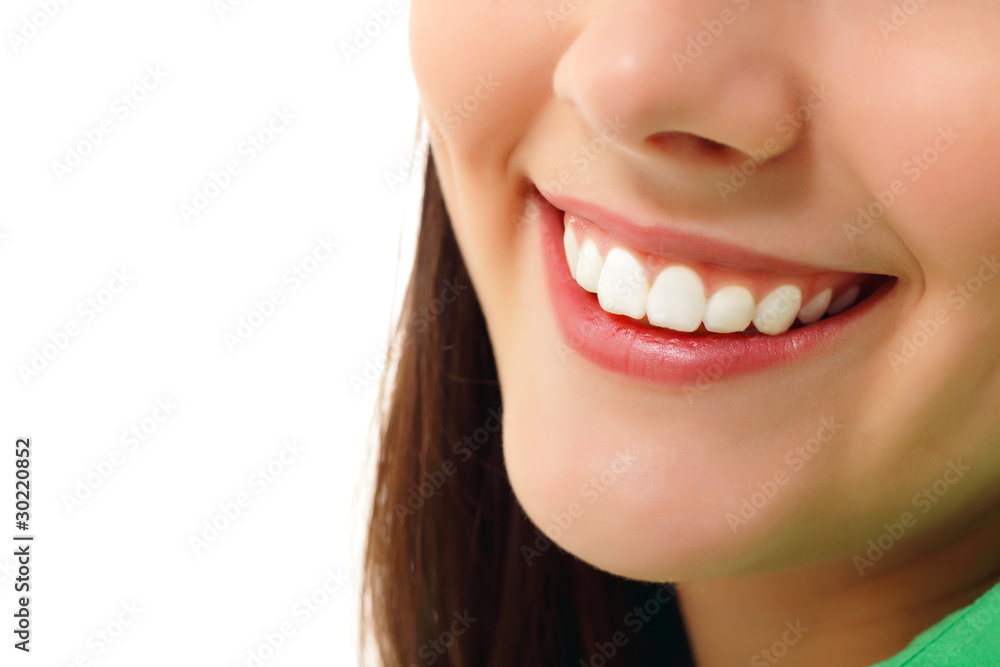 perfect smile healthy tooth cheerful teen girl isolated on white perfect smile healthy tooth cheerful teen girl isolated on white