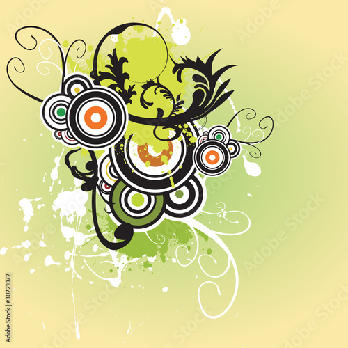 Abstract floral spring background