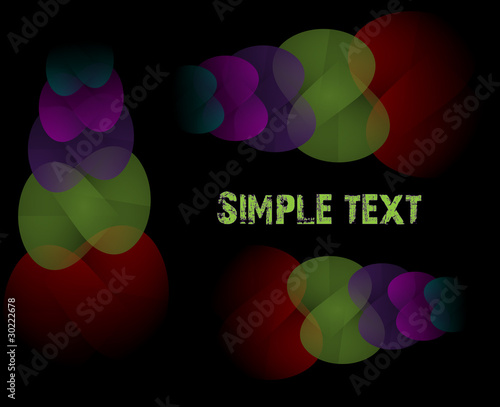 Fondo abstracto con formas de colores
