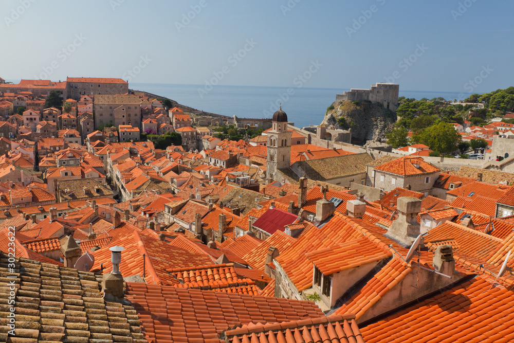 rooftops of old Dubrovnik, Croatia