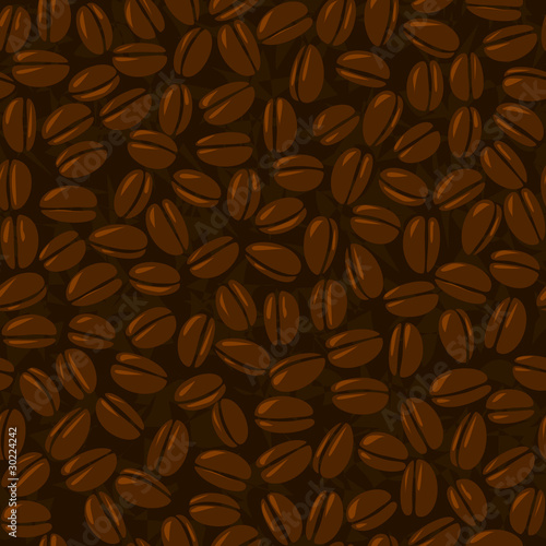 coffee beans seamless background