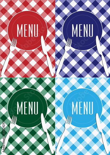 Set of Menu Card Designs