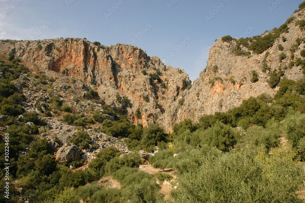Kritsa-Schlucht auf Kreta Kritsa-Schlucht auf Kreta