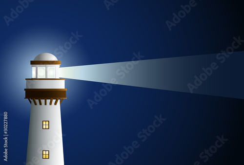 lighthouse in the night
