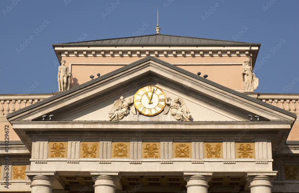 Obraz premium Palazzo della borsa, Trieste