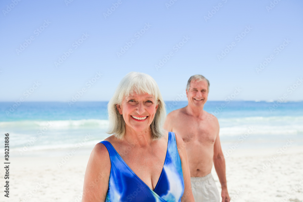 Radiant couple on the beach Radiant couple on the beach