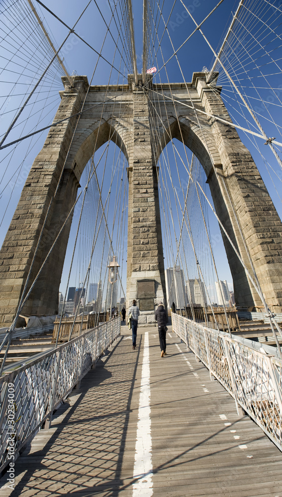 Obraz premium Brooklyn Bridge, New York, NY