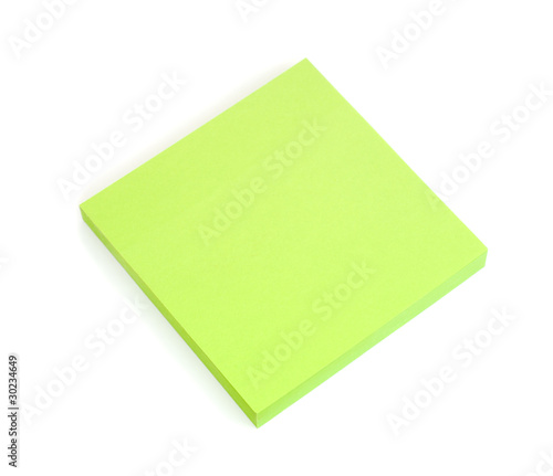 Blank Green Post-it Notes