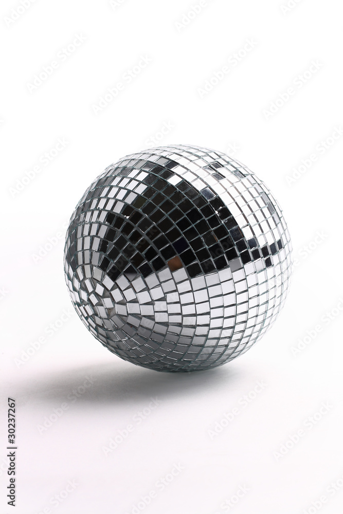 Fototapeta premium disco ball isolated on white