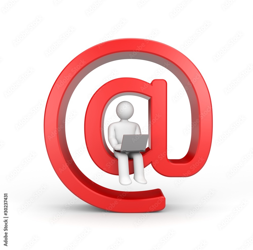 Person read emails or surfing in internet Person read emails or surfing in internet