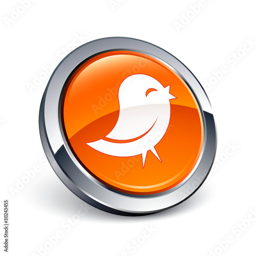 icône bouton internet oiseau information