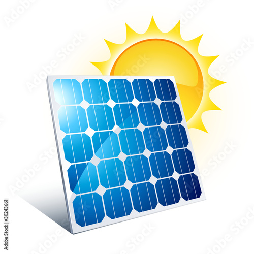 Obraz na płótnie panneau solaire w salonie