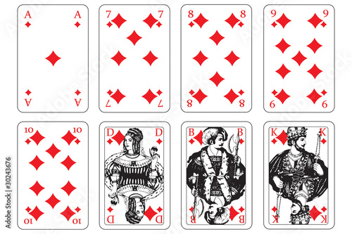 Spielkarten karo