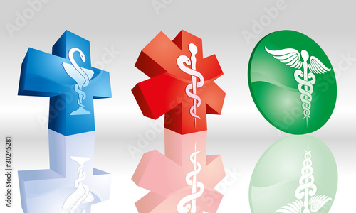 3D medical symbol