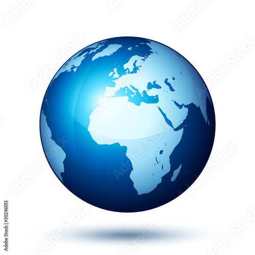 Obraz na płótnie planète terre globe w salonie