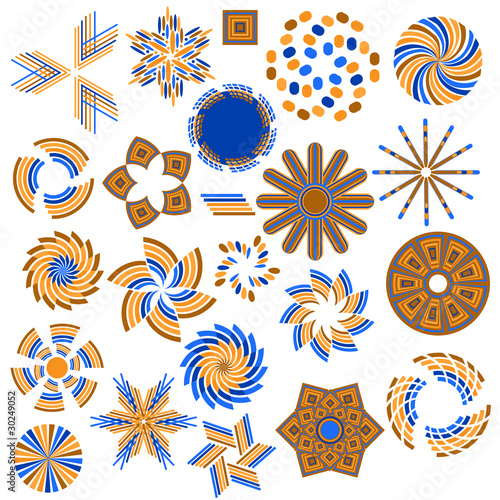 Colorful symbol collection