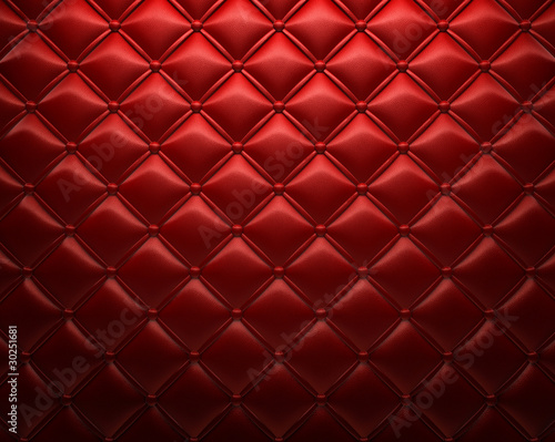 Roter gepolsterter Leder Hintergrund © sommersprossen