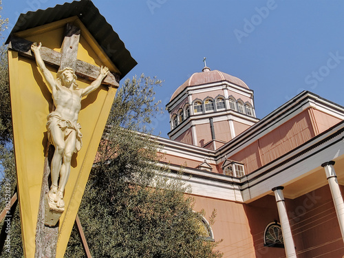 Church and cross photo