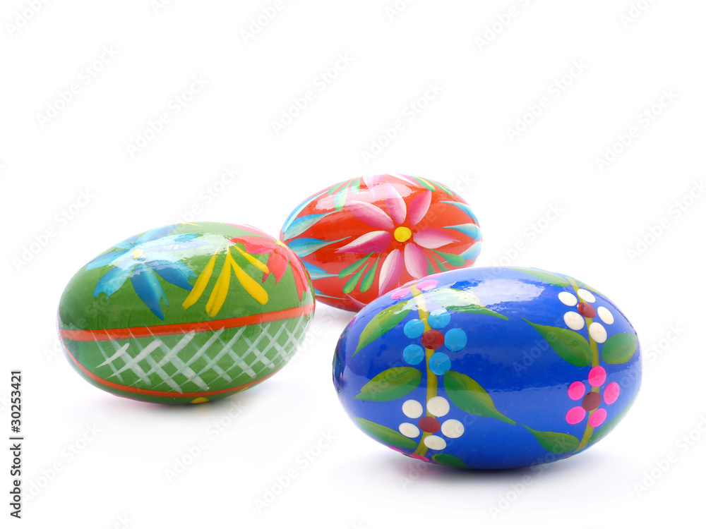 Three easter eggs Three easter eggs