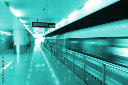 The high-speed magnetic levitation train background