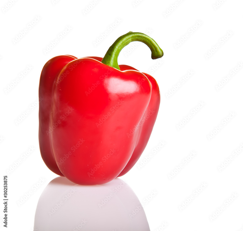 Isolated on white paprika Isolated on white paprika