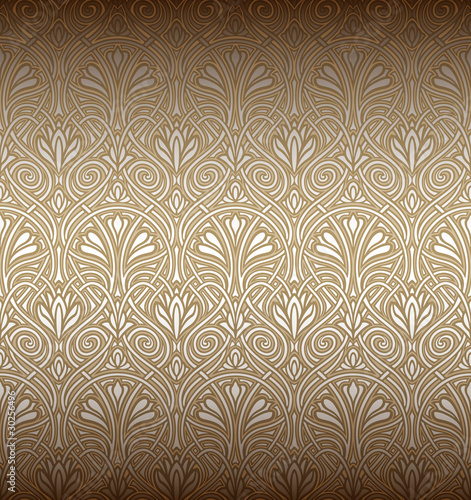 Seamless Art Nouveau pattern