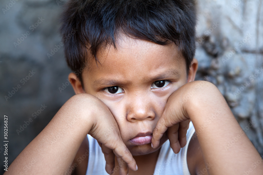 Young Filipino boy - poverty