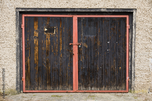 Old garage door photo