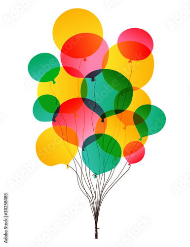 Balloons transparent