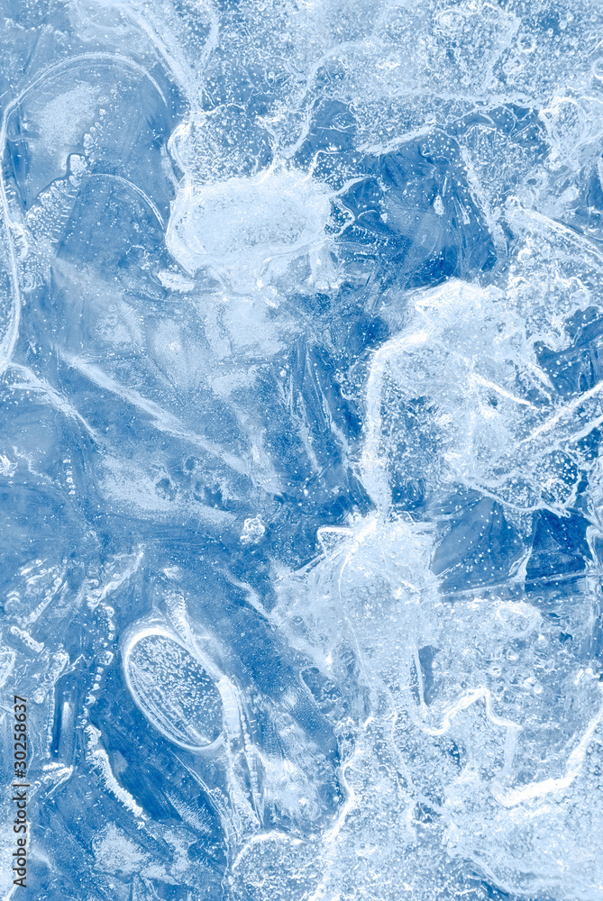 abstract blue ice background