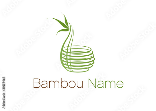 logo bambou, ambiance zen